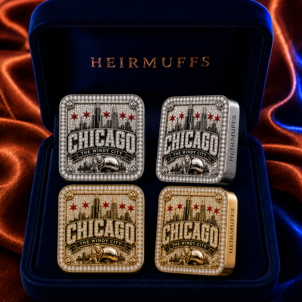 Chicago interchangeable earring fronts by HEIRMUFFS