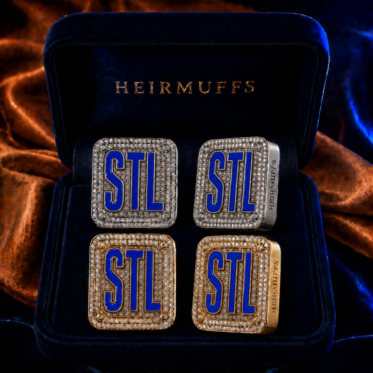 St. Louis interchangeable earring fronts by HEIRMUFFS