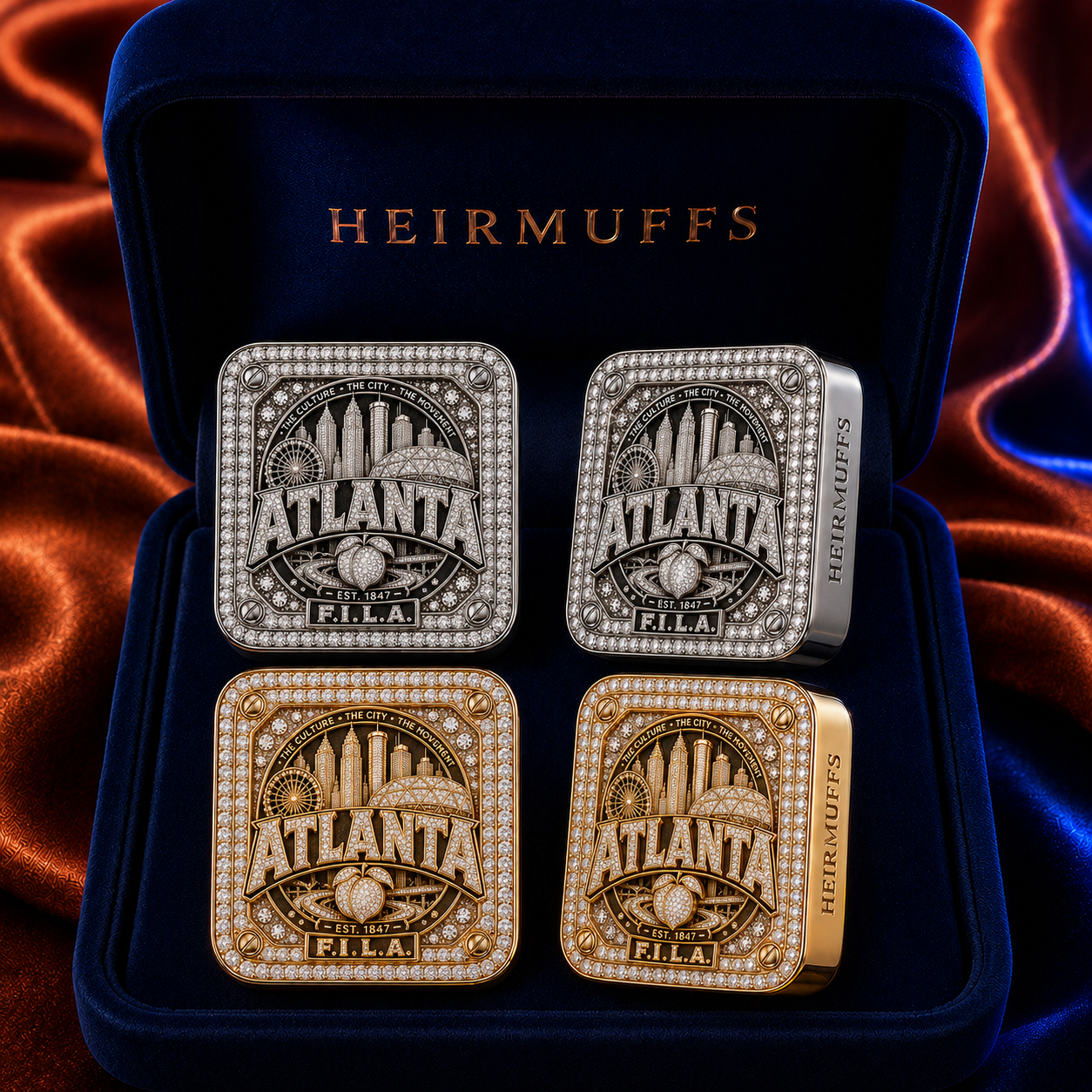 Atlanta interchangeable earring fronts by HEIRMUFFS