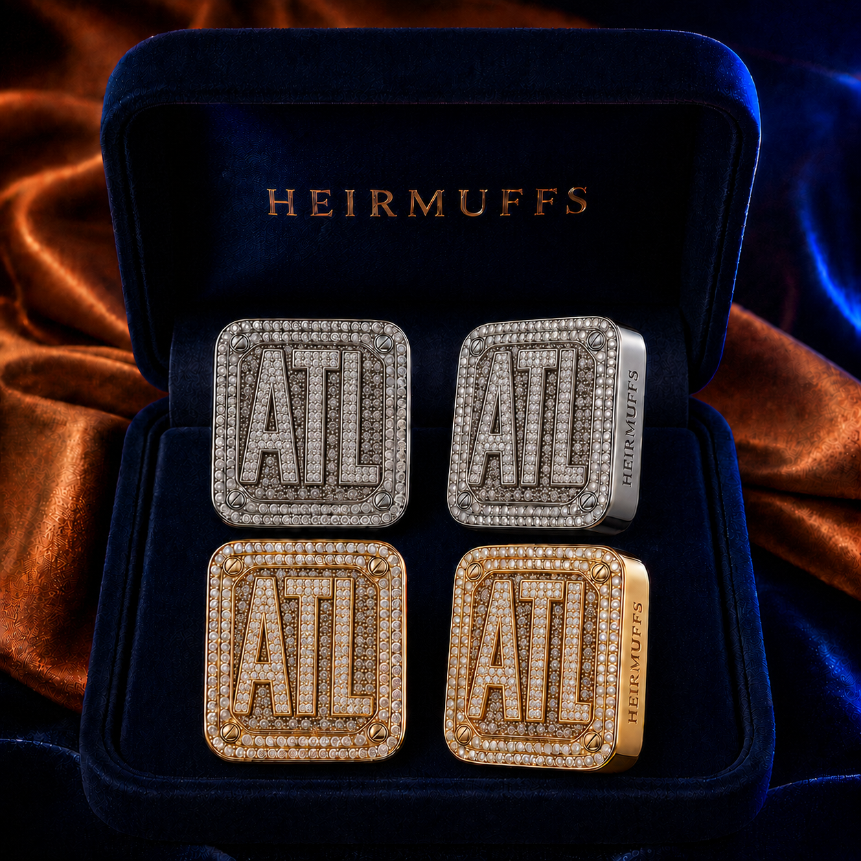 Atlanta interchangeable earring fronts by HEIRMUFFS