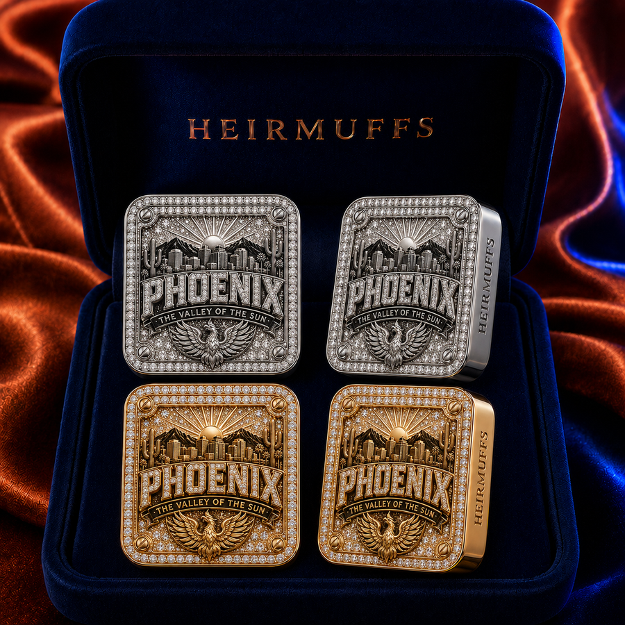 PHX Initial interchangeable earring fronts by HEIRMUFFS
