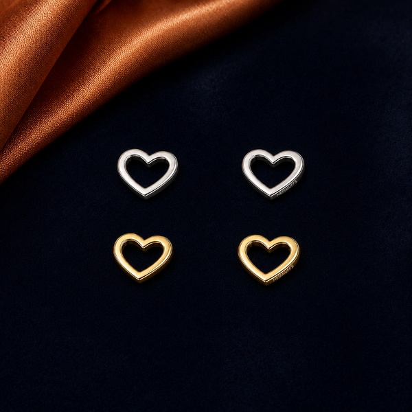 Open Heart interchangeable earring fronts by HEIRMUFFS