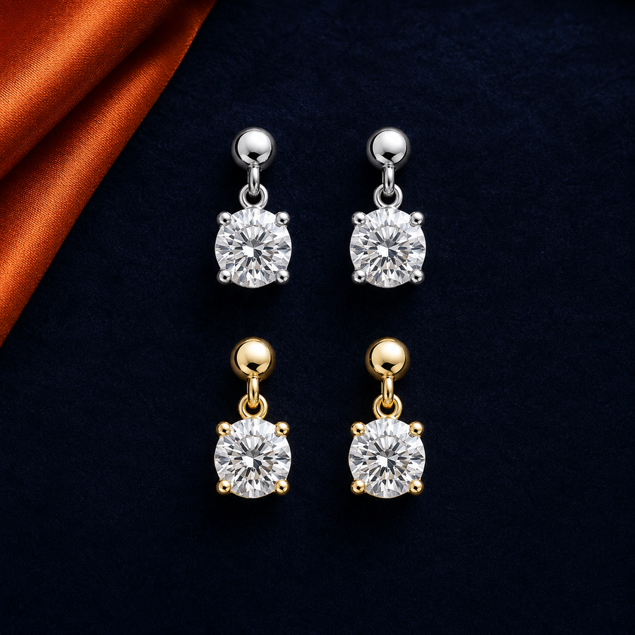 Diamond Drop interchangeable earring fronts by HEIRMUFFS