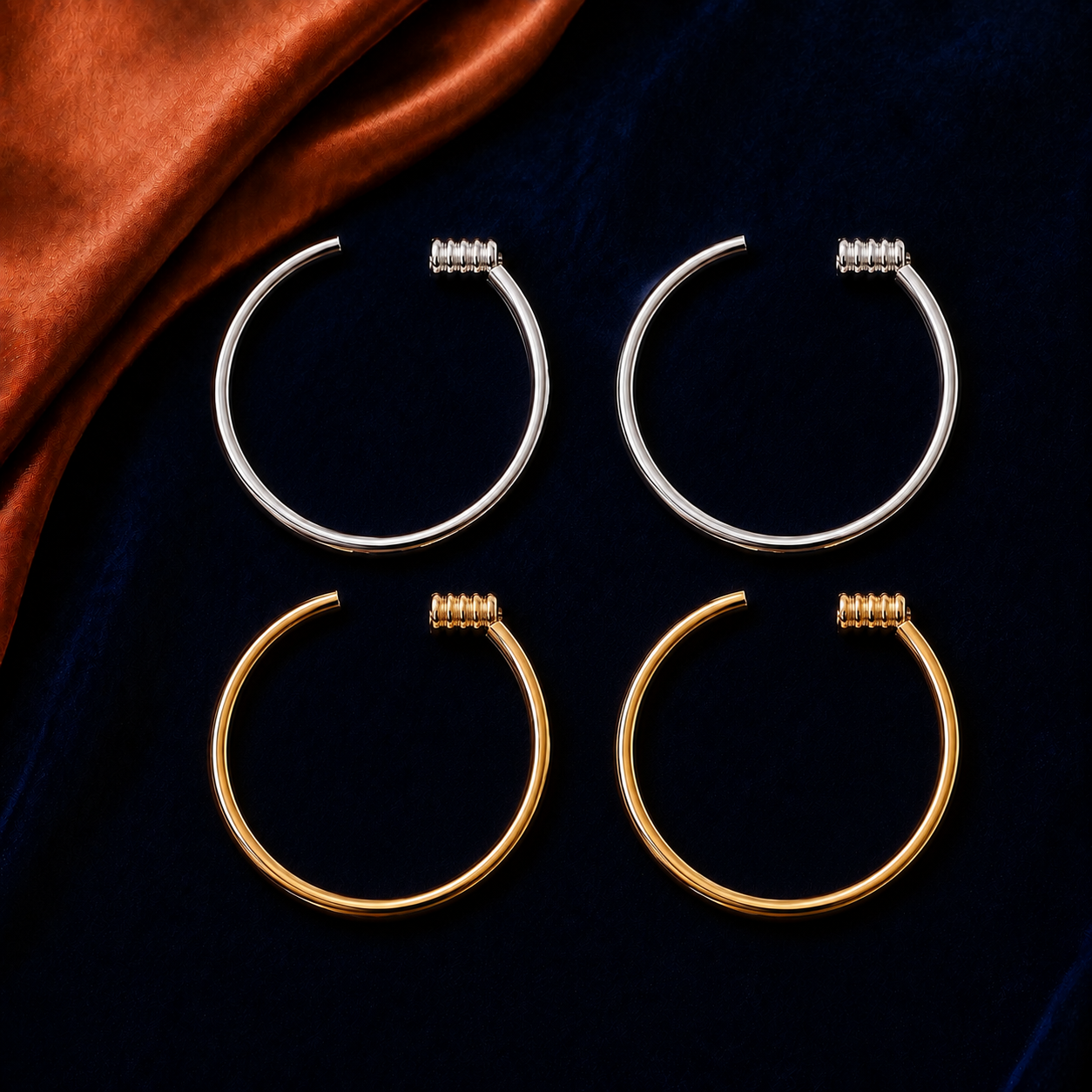Classic Hoop interchangeable earring fronts by HEIRMUFFS
