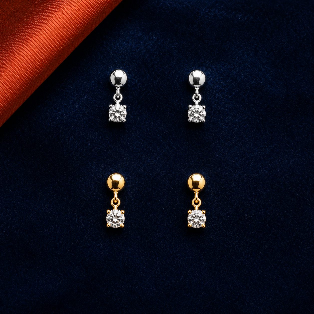 Diamond Drop interchangeable earring fronts by HEIRMUFFS