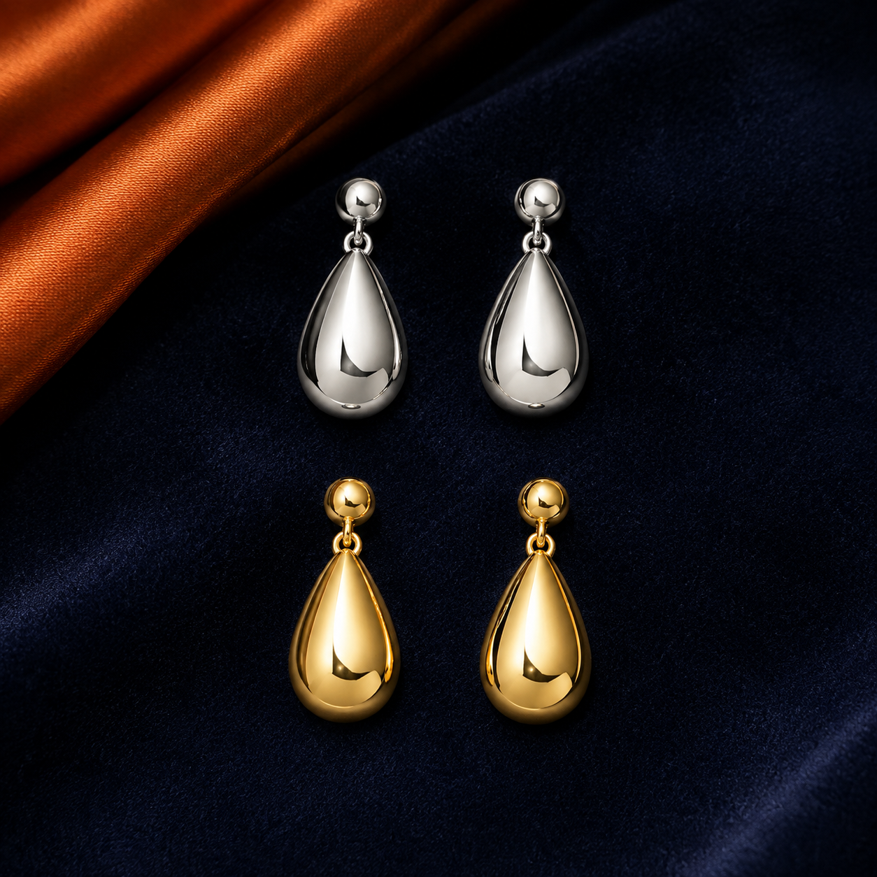 Teardrop Drop interchangeable earring fronts by HEIRMUFFS