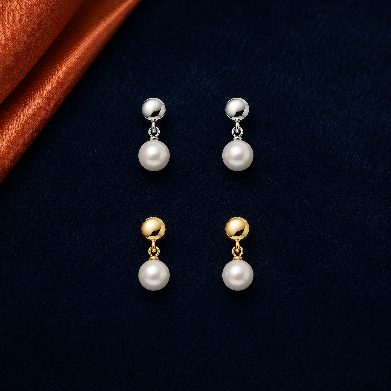Pearl Drop interchangeable earring fronts by HEIRMUFFS