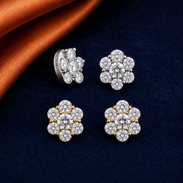 Cluster Stud interchangeable earring fronts by HEIRMUFFS, medium